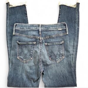 Mother The Stunner Zip Two Step Fray Jeans “Girl Crush” Size 25